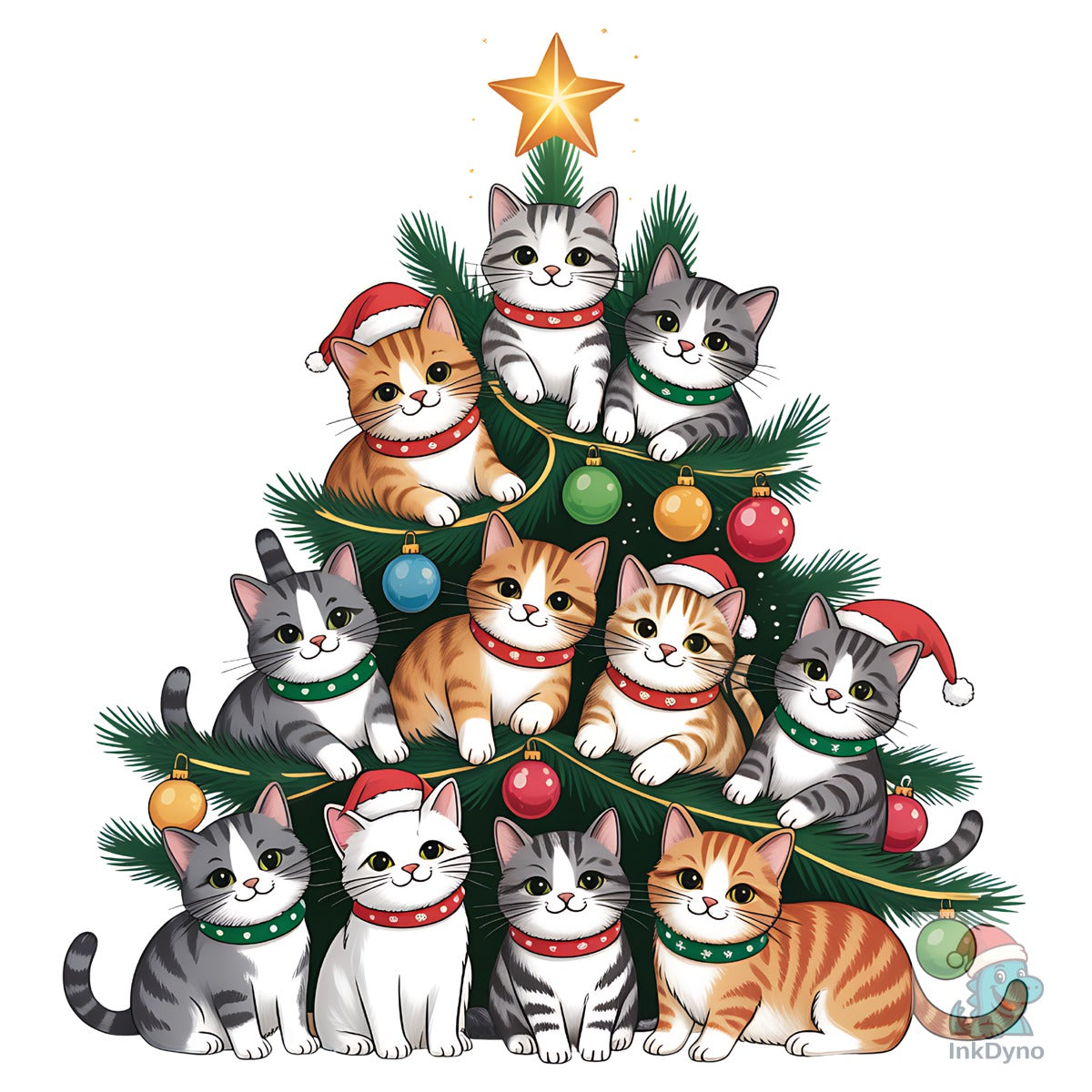 Cute Christmas Cat Tree