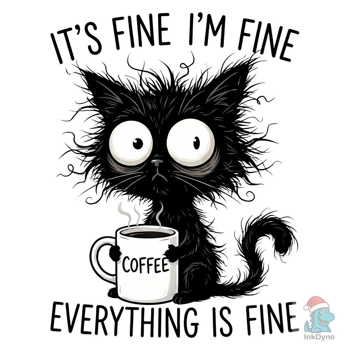 Funny Coffee Cat Design