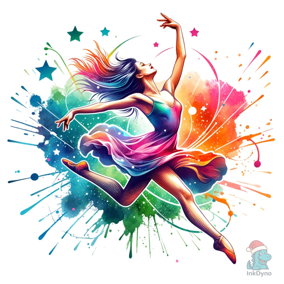 Colorful Dancing Girl Dancer