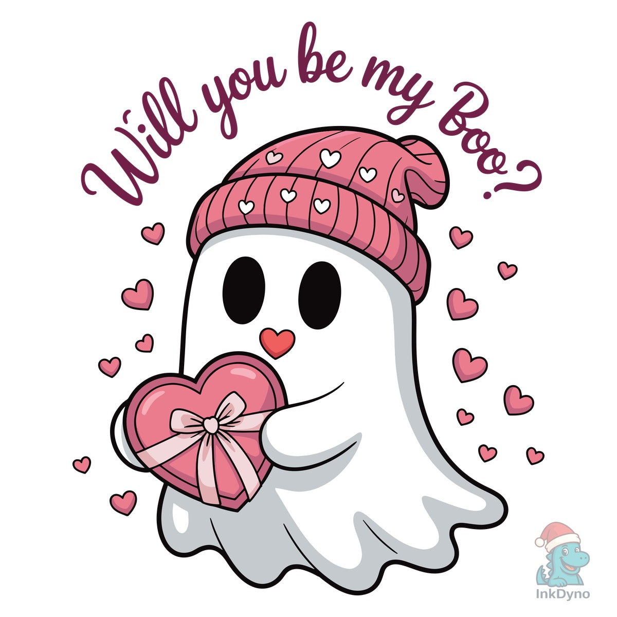 Cute Ghost Valentine Design
