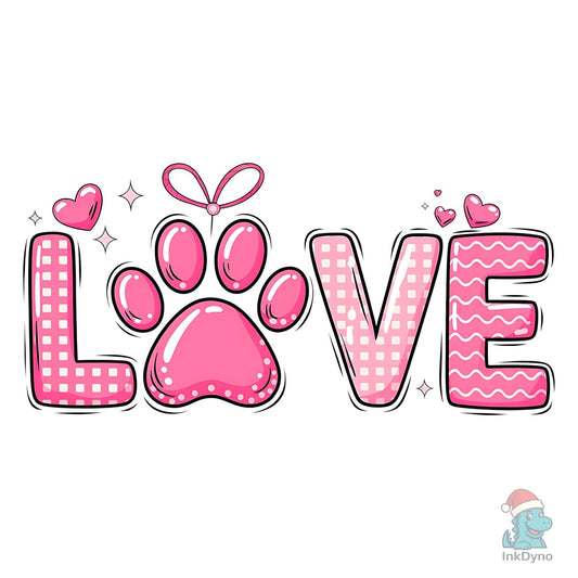 Dog Valentine's Day Love - DTF Transfer