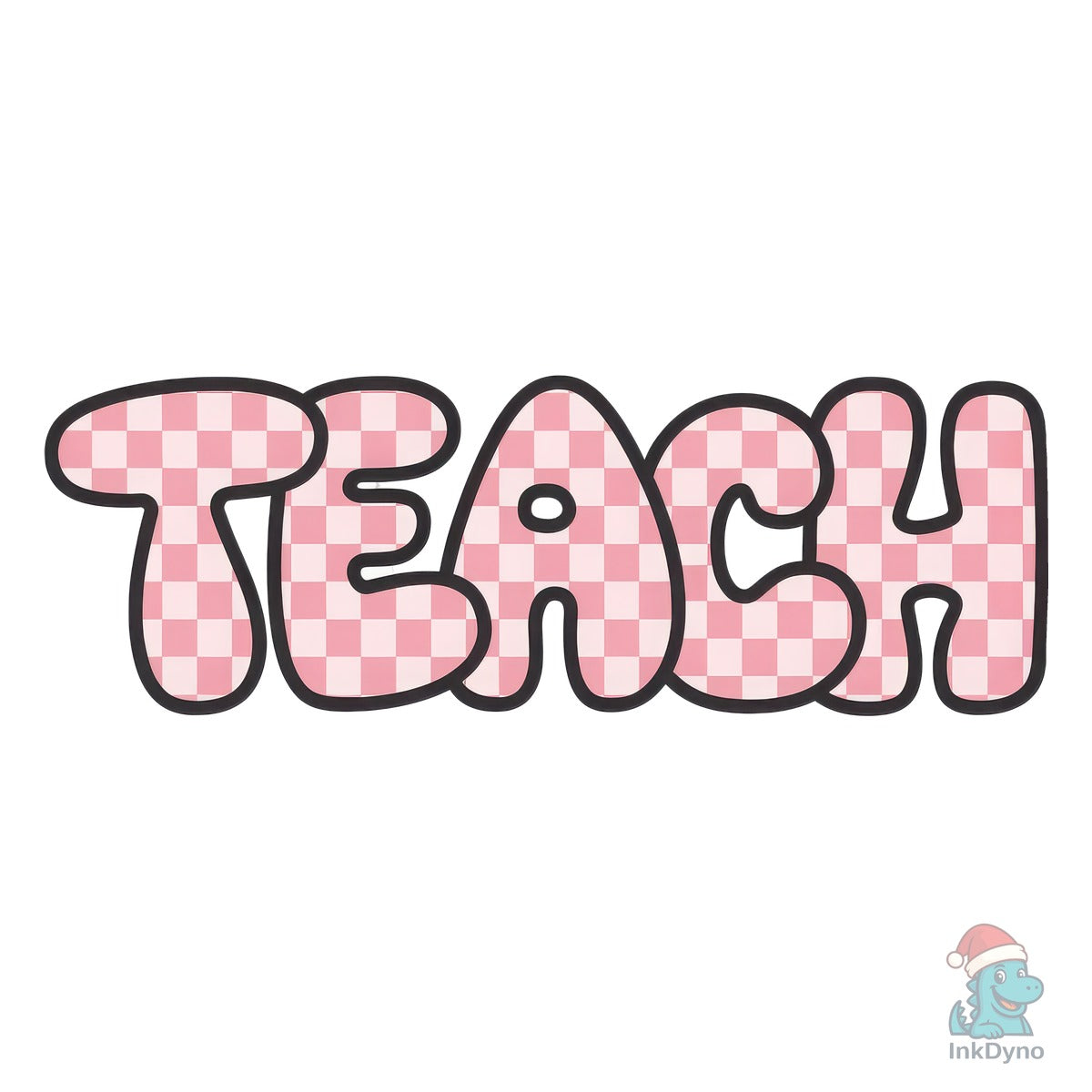 Retro Pink Checkered Teach