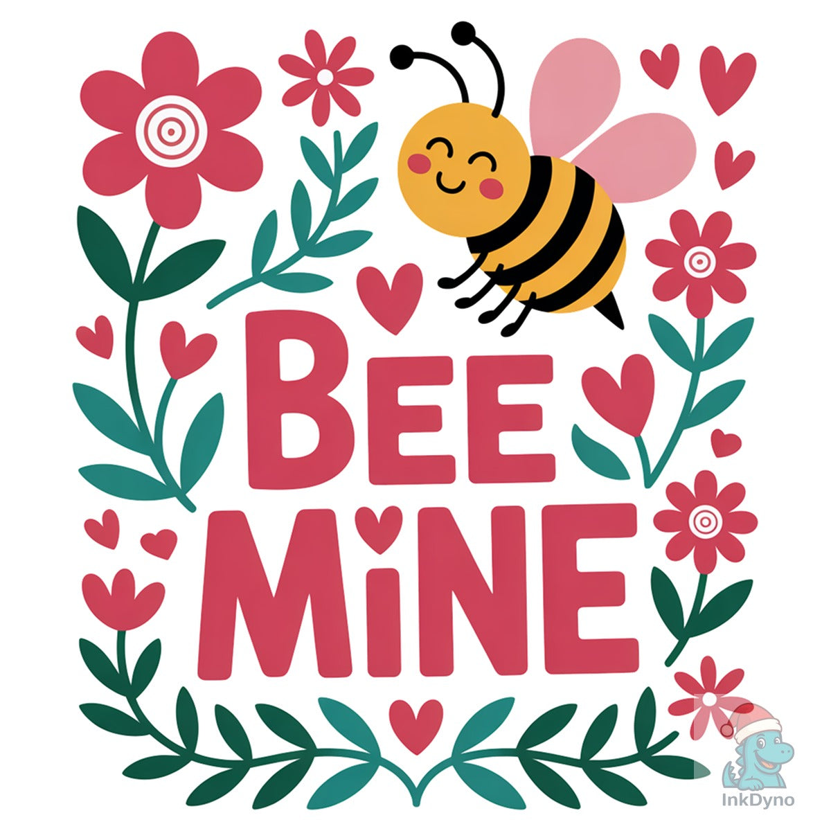 Be Mine Boho Floral Valentine
