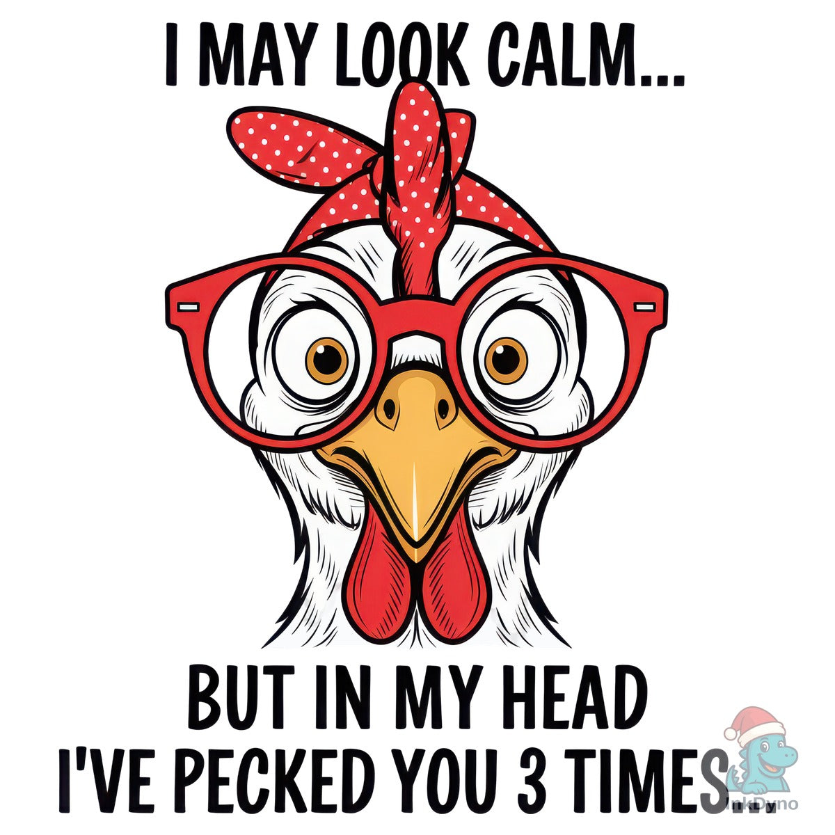Funny Crazy Chicken