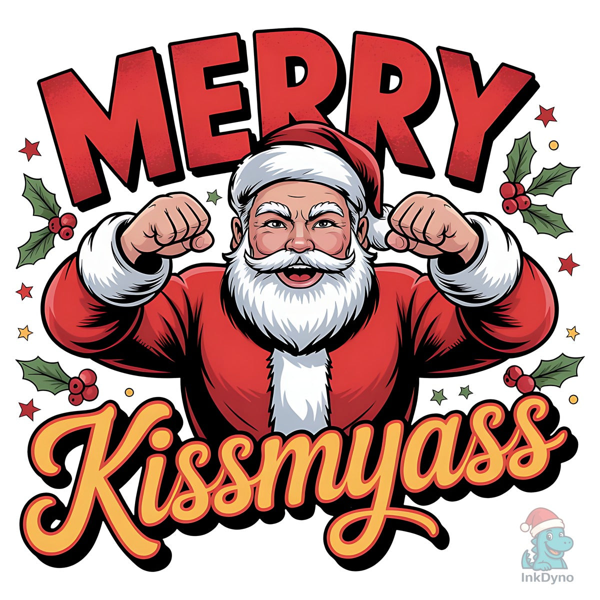 Sarcastic Santa Retro Xmas