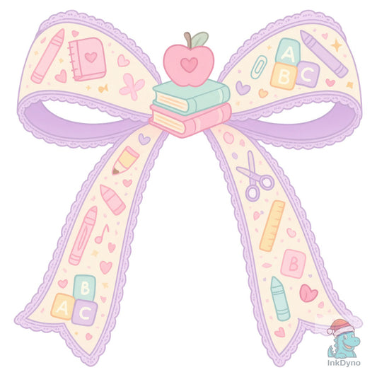 Preppy Coquette School Teacher Bow - DTF Transfer