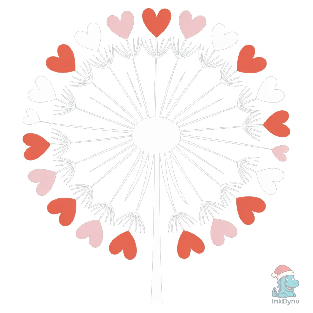 Valentine Heart Dandelion