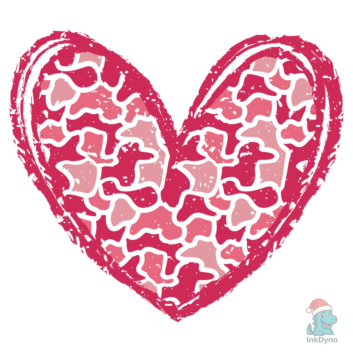 Camouflage Heart Valentines Day