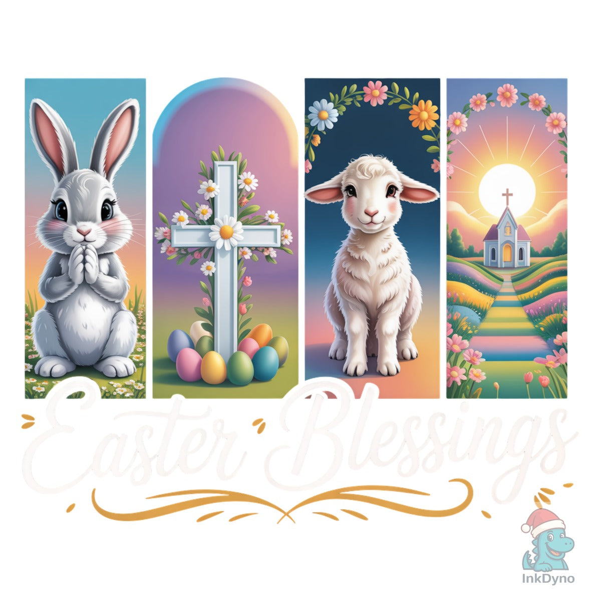 Easter Blessings Bunny Cross