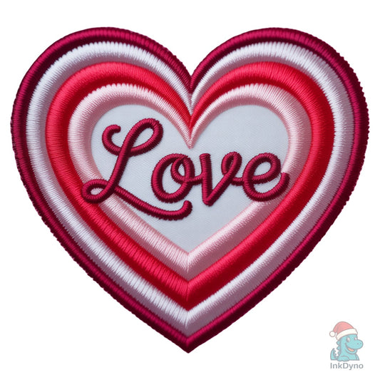 Latch Hook Valentine Heart Faux Yar - DTF Transfer
