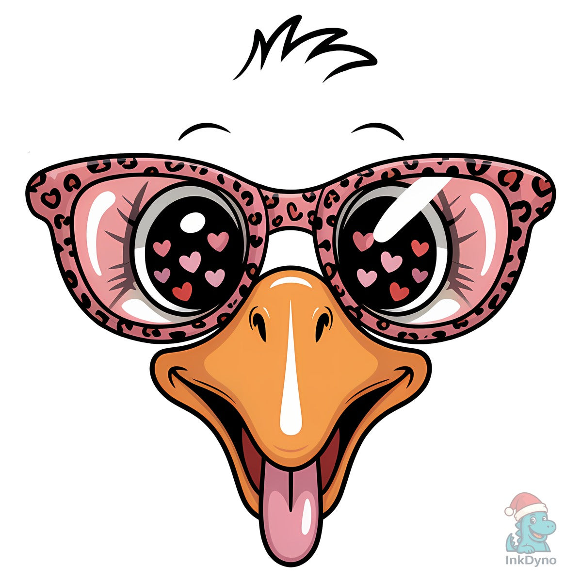 Laughing Goose Face Valentine Shirt