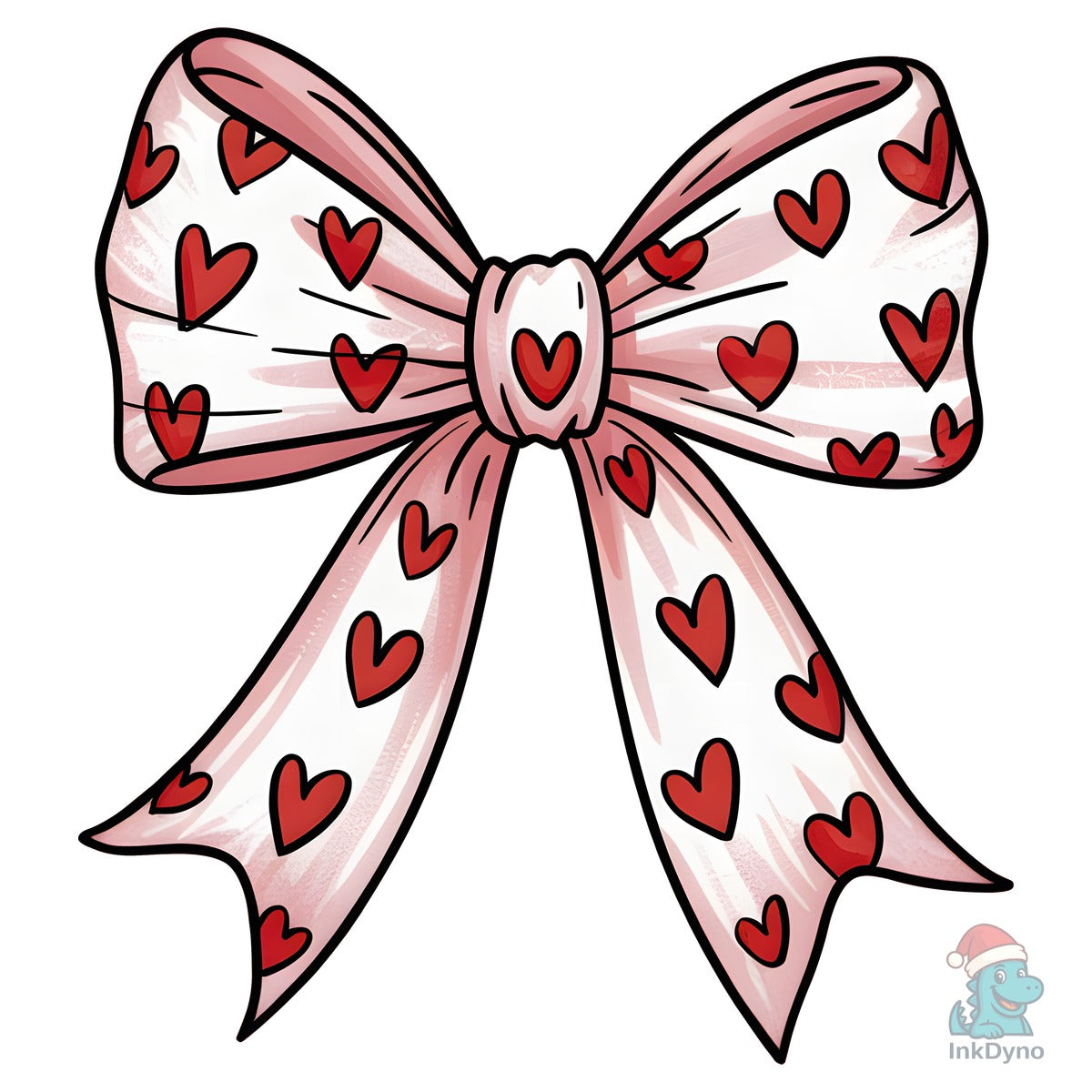 Love Coquette Bow Valentines Day Tee