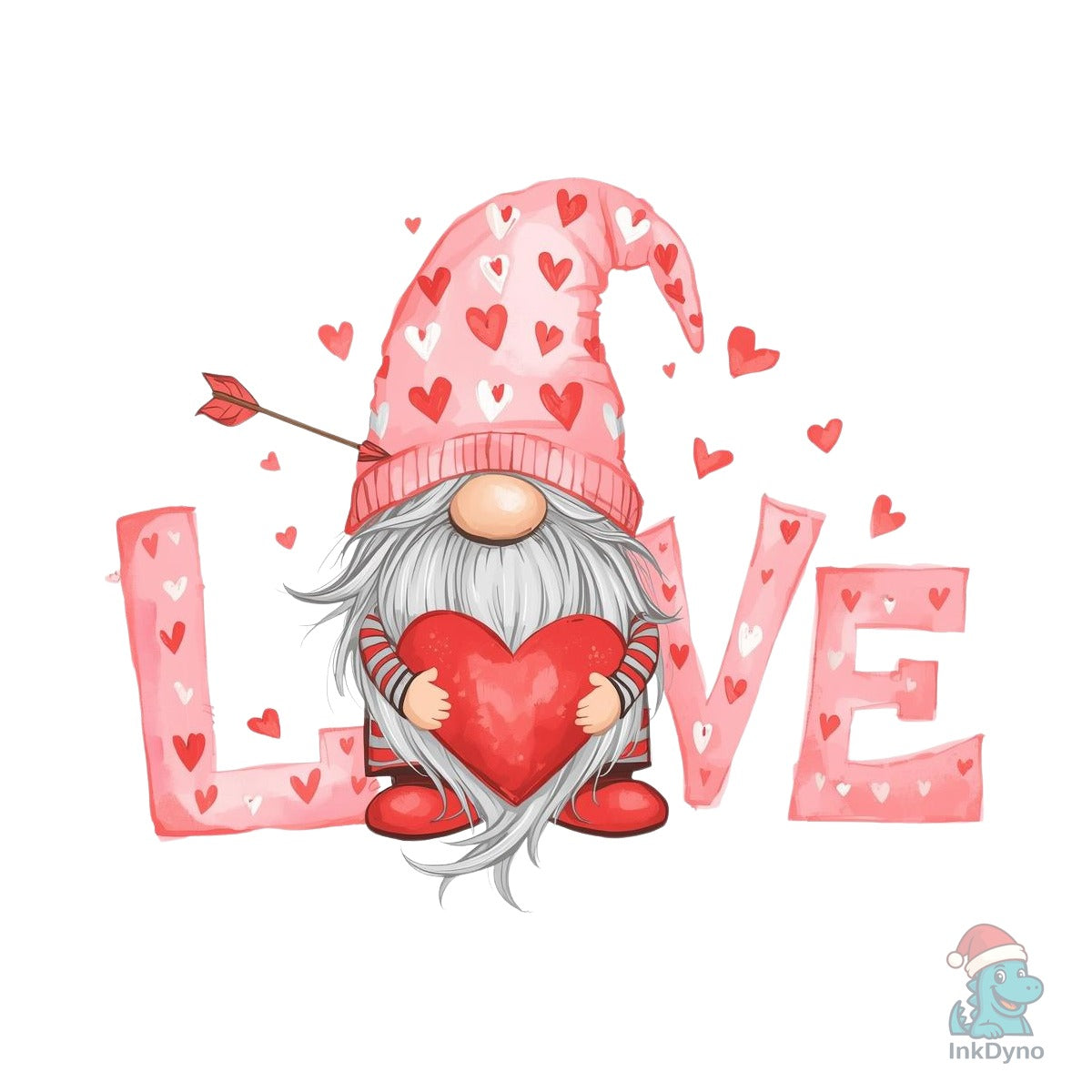 Valentine Gnome LOVE T Shirt