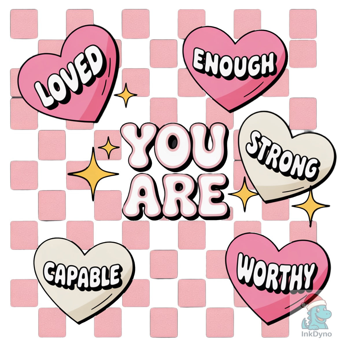 You Are Enough Valentine Retro Vale