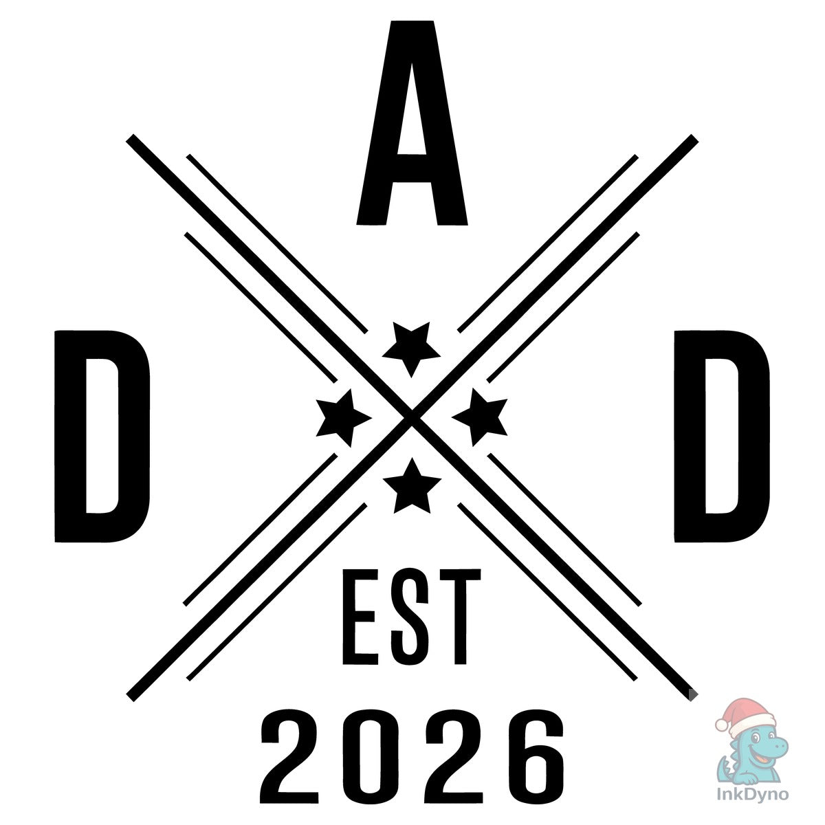 Dad Est 2026 Badge Design