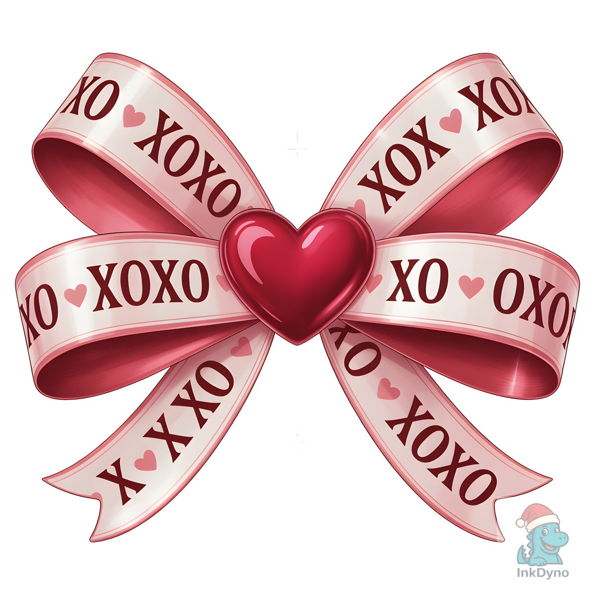 Valentine XOXO Heart Coquette Bow