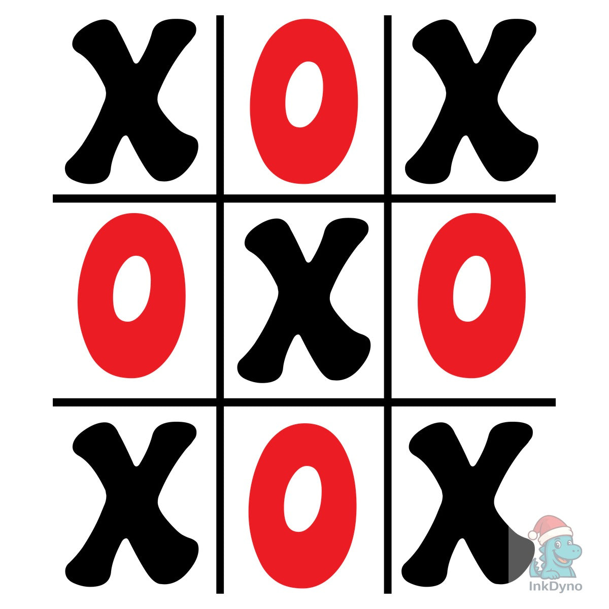 XOXO Tic Tac Toe Love Graphic Design