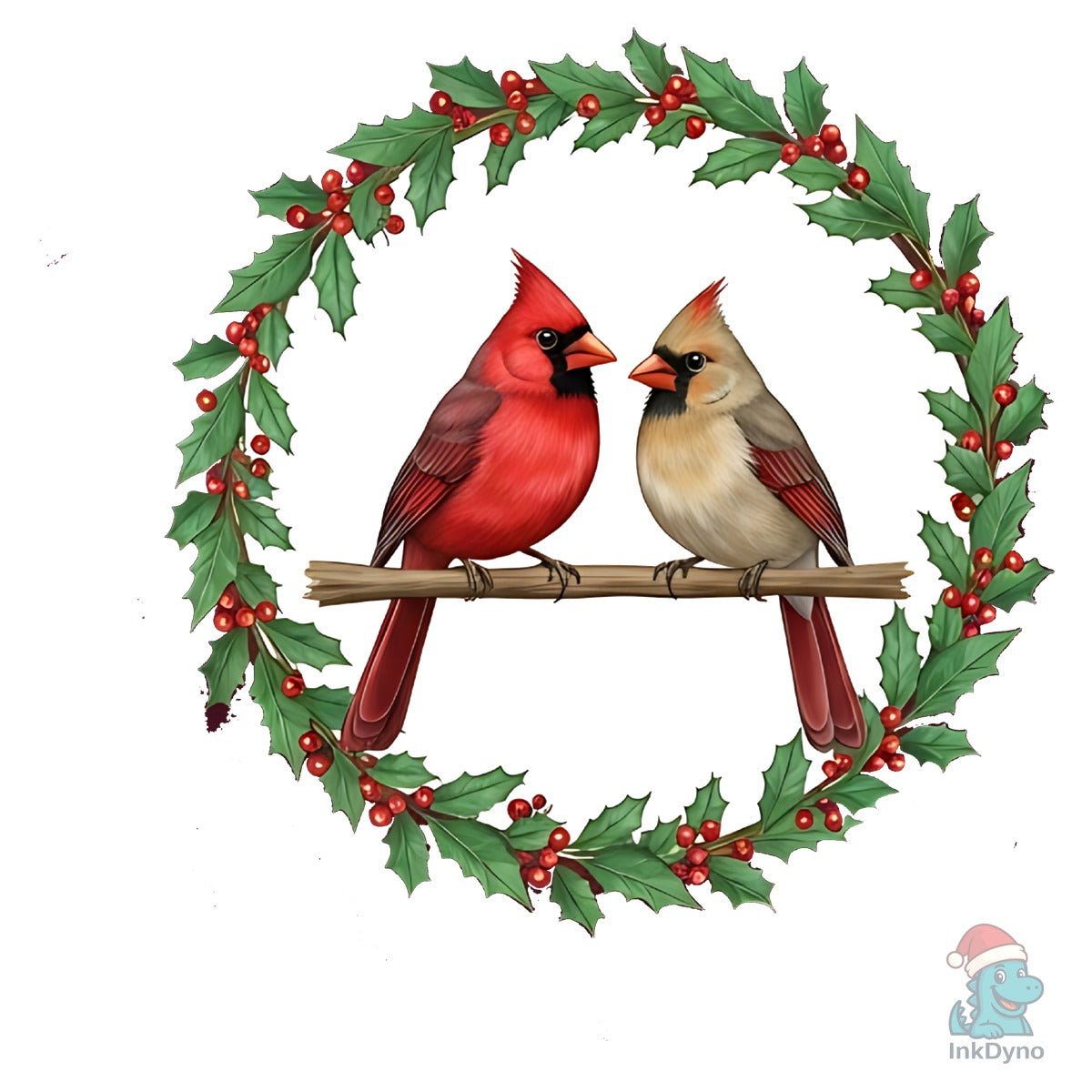 Cardinal Couple Christmas