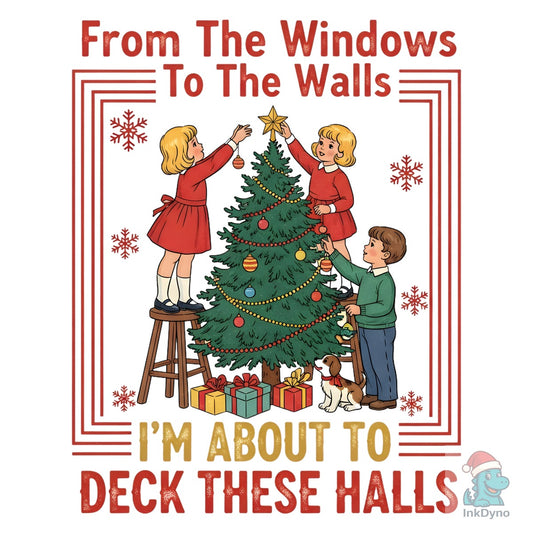 Funny Christmas from the Windows - DTF Transfer