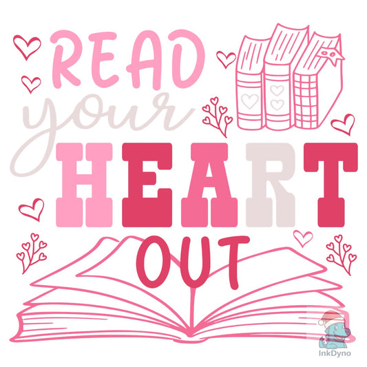 Read Your Heart out Books - DTF Transfer