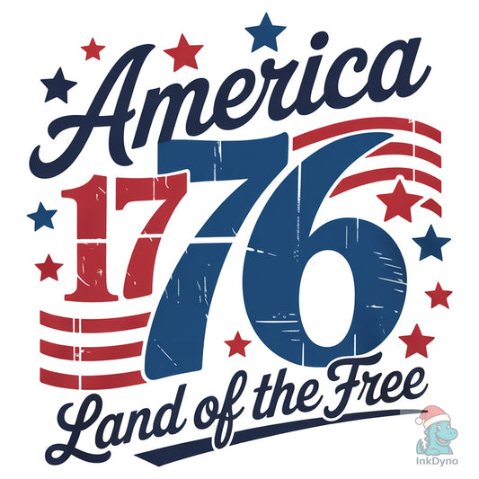 1776 America 4th of July 1776 - DTF Transfer