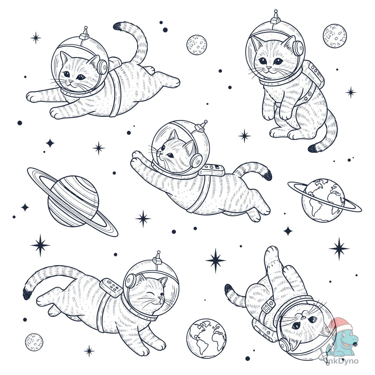 Cute Astronaut Cats