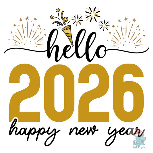 Hello 2026 Happy New Year Design - DTF Transfer