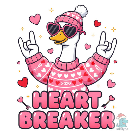 Silly Goose Love Vibes Valentine - DTF Transfer