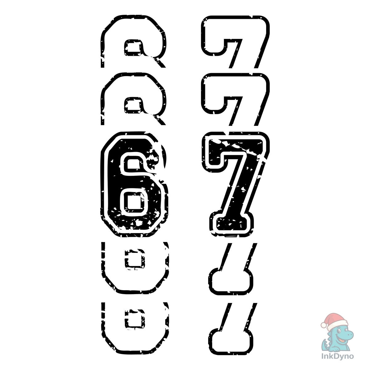 Six Seven Meme T-Shirt Design