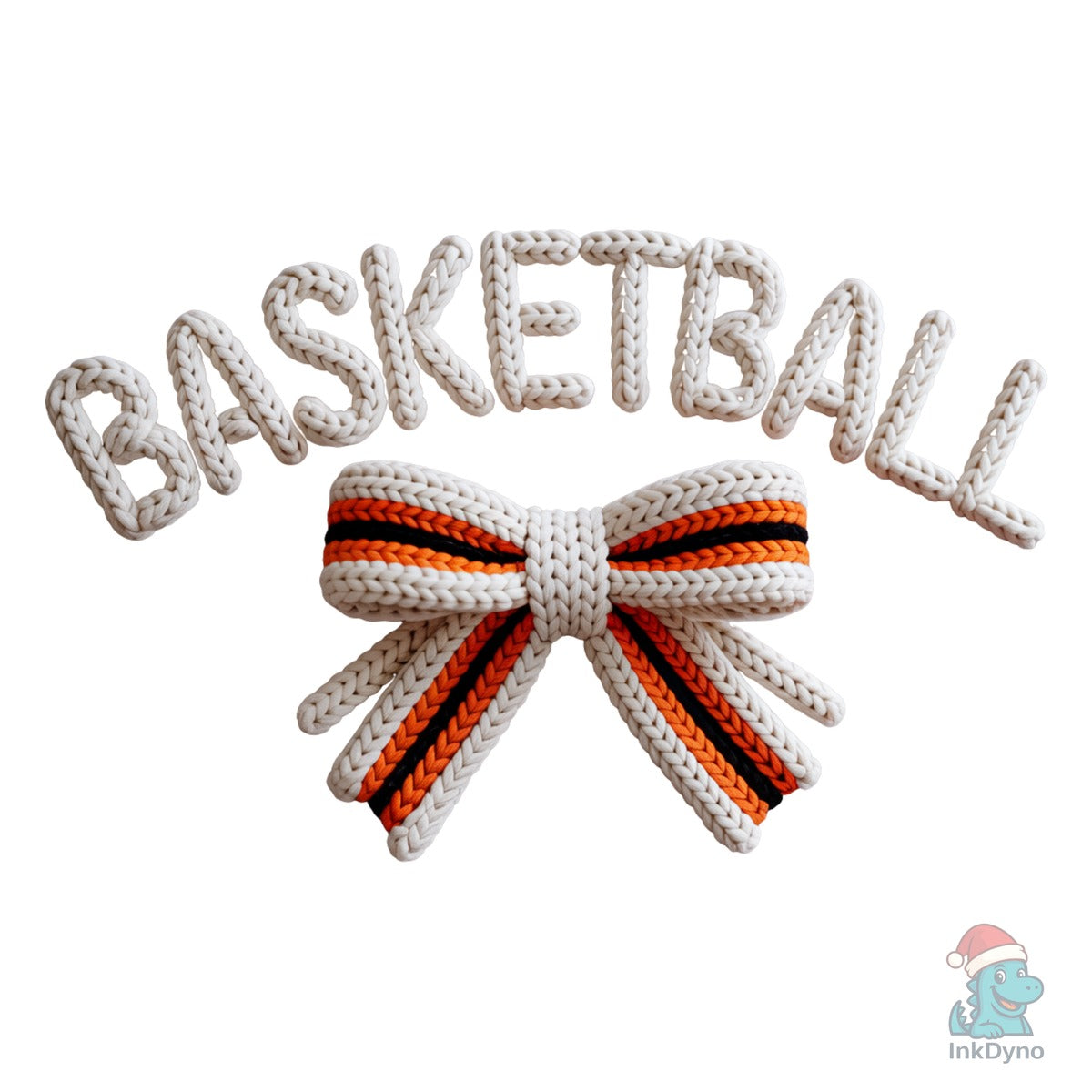 Yarn Basketball Bow Basketball Mom