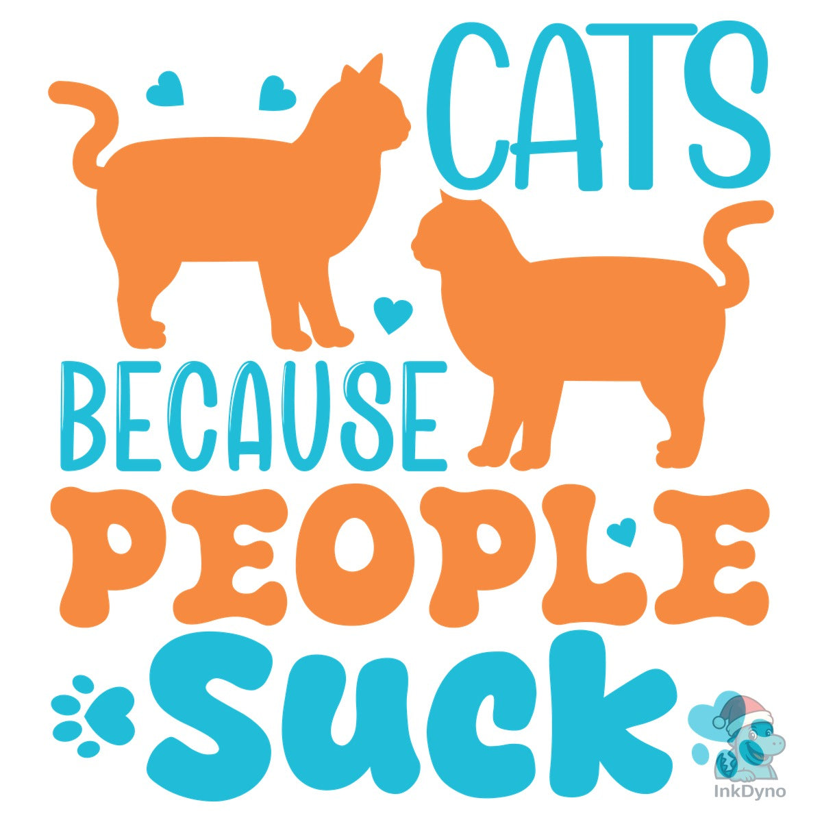 Cats Because People Suck T-shirt