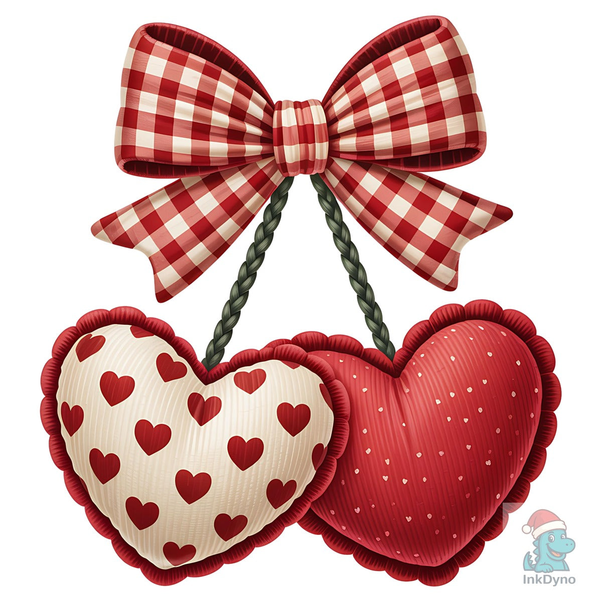 Valentines Day Cherry Bow Valentine