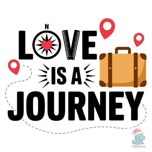 Love is a Journey Cute Travel-Themed - DTF Transfer