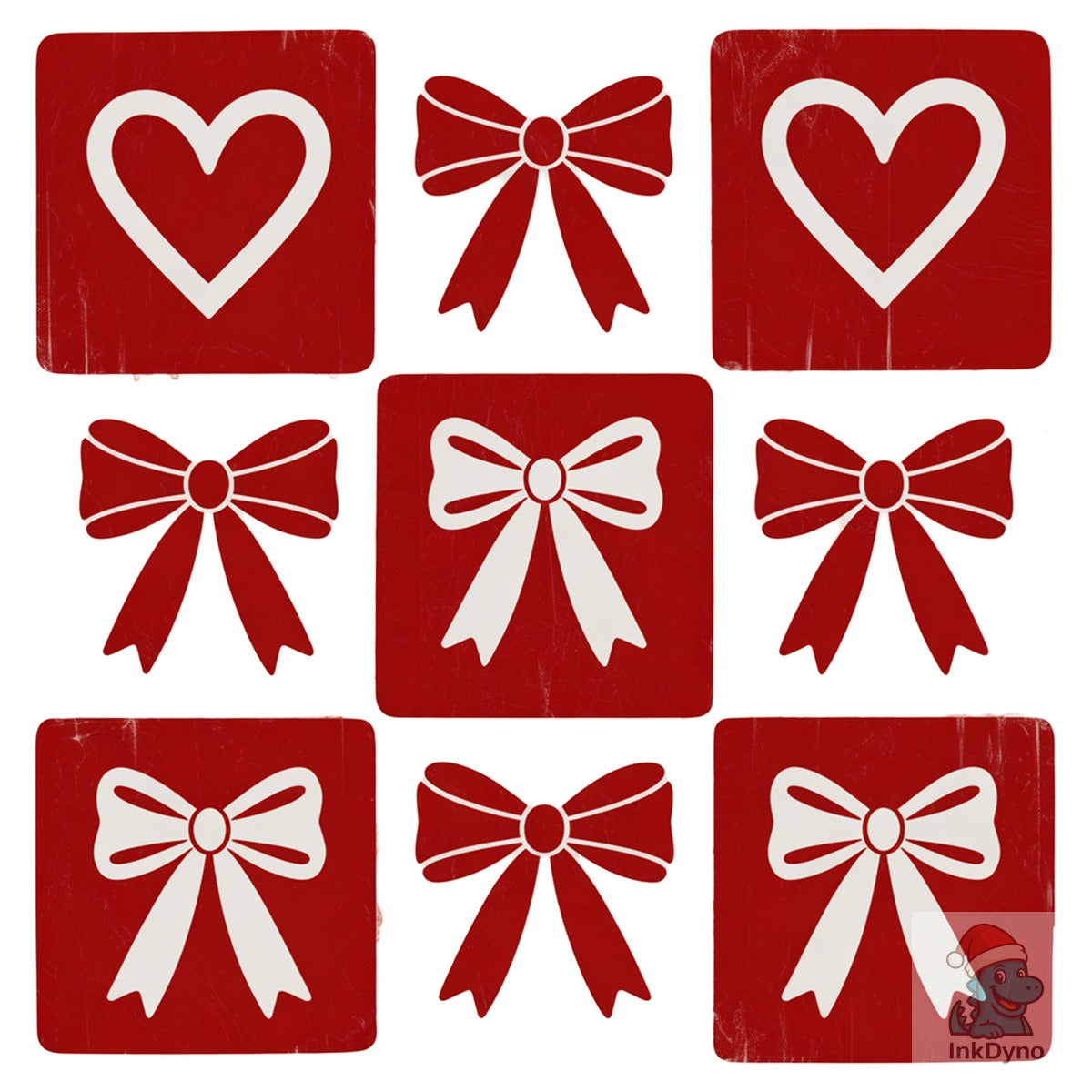 Retro Checkered Valentine's