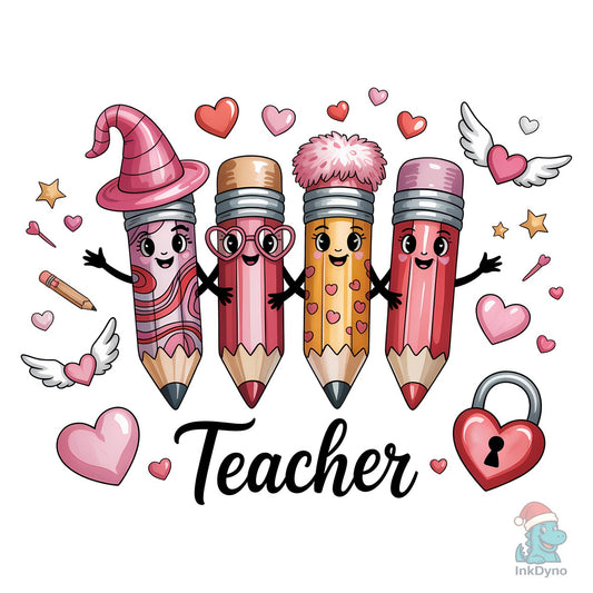 Valentine Teacher Sublimation - DTF Transfer