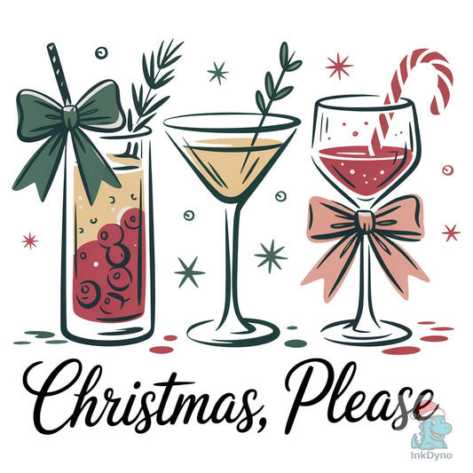 Christmas Please Retro Festive - DTF Transfer