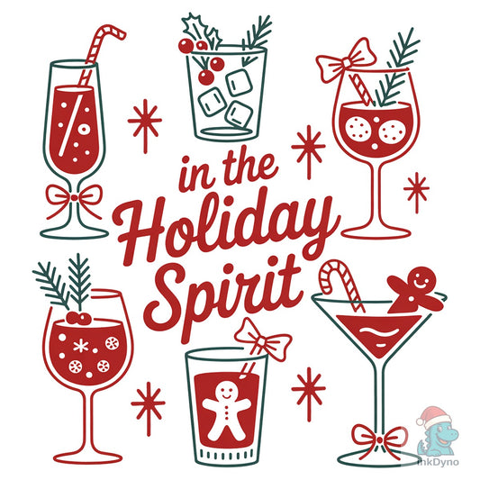 In the Holiday Spirit Christmas - DTF Transfer