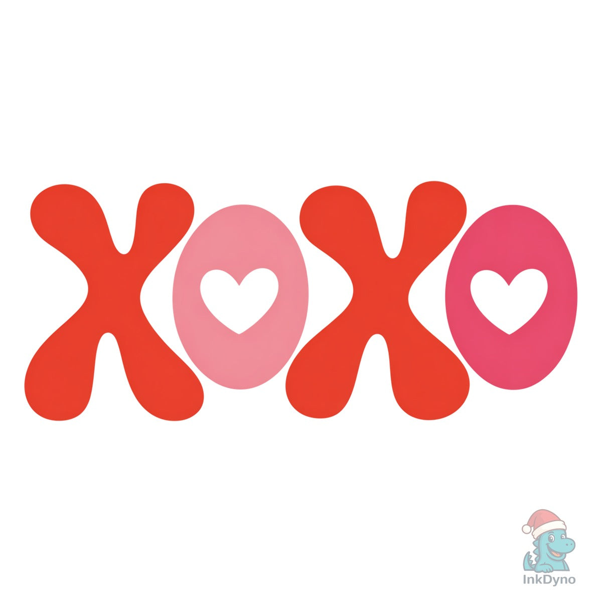 XOXO Valentine Lettering