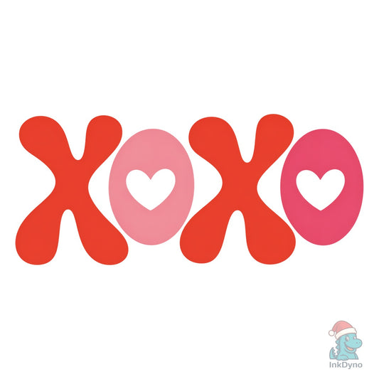 XOXO Valentine Lettering - DTF Transfer