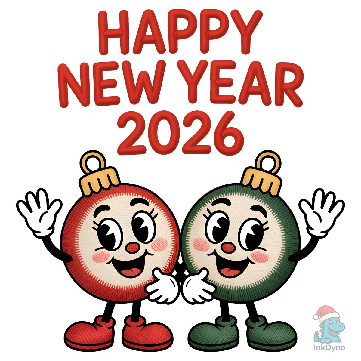 Happy New Year 2026 Sublimation Design