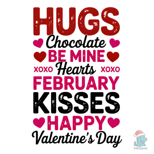 Happy Valentines Day XoXo Valentine - DTF Transfer