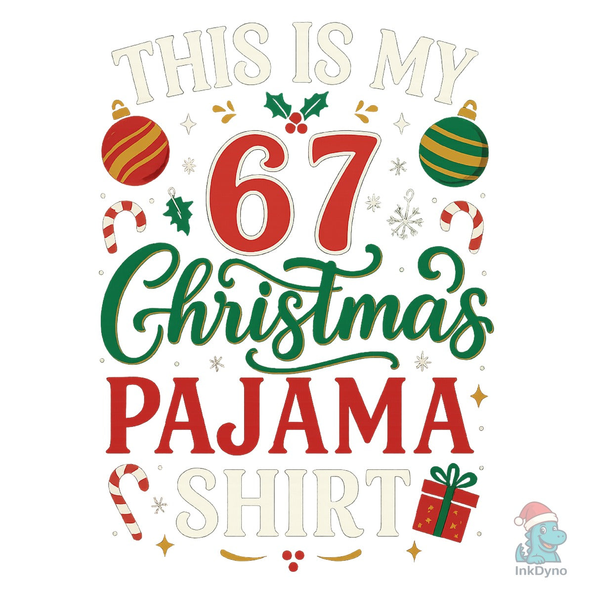 Funny 67 Six Seven Christmas Pajama