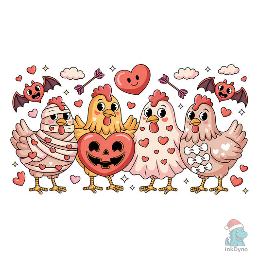 Valentine Chicken Squad Valoween - DTF Transfer