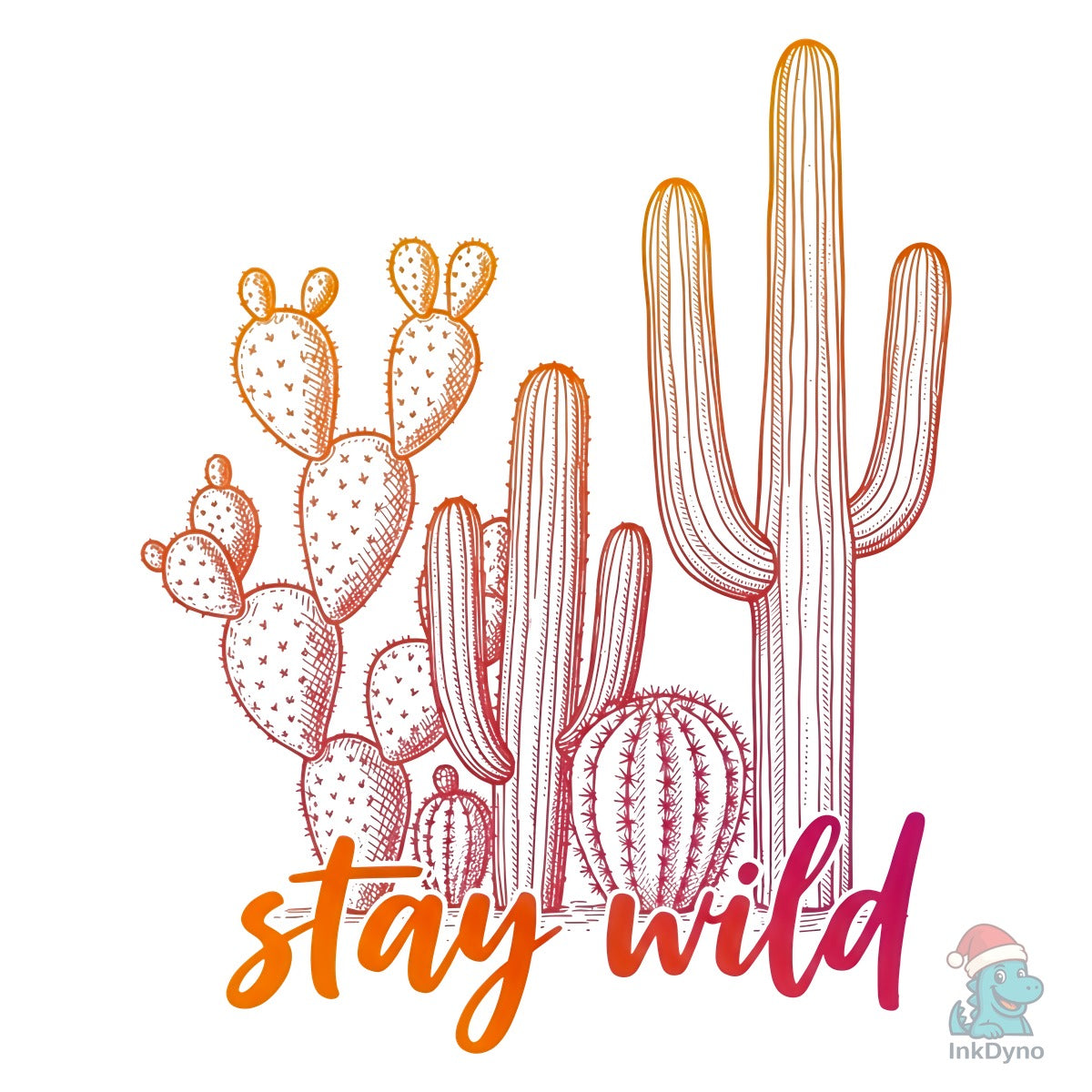 Western Stay Wild Cactus