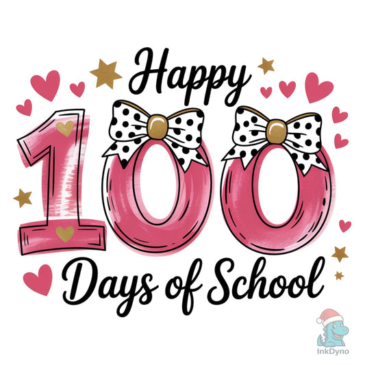 Happy 100 Days of School - DTF Transfer