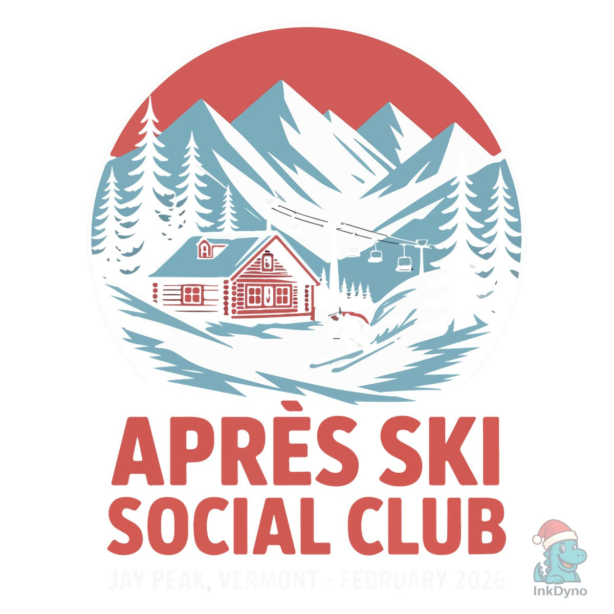 Après Ski Social Club Skiing Event Desig