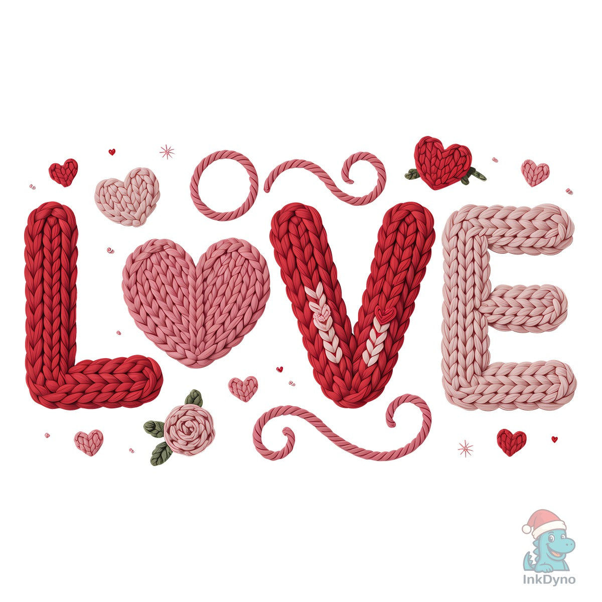 Crochet Love Valentine Sublimation