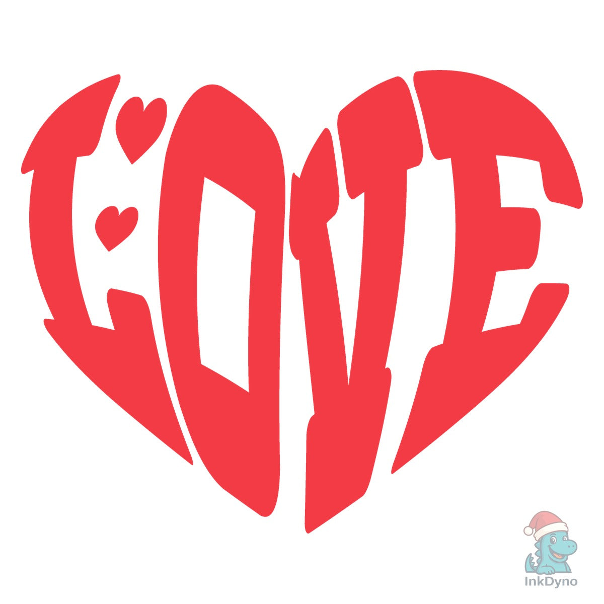 LOVE Heart Cutout Style