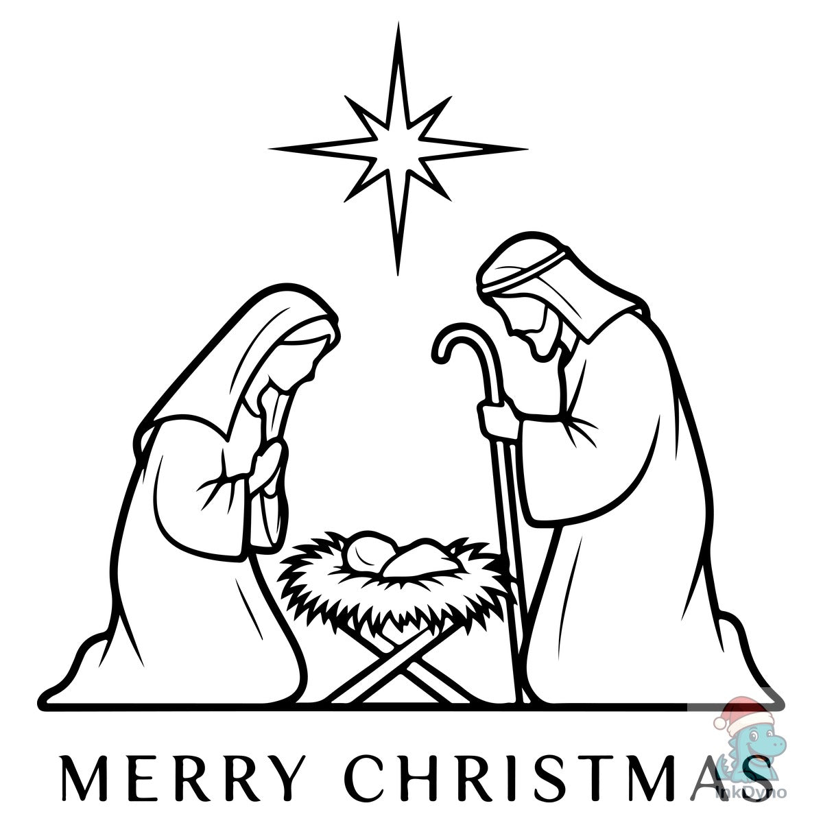 Marry Joseph and Baby Jesus with a Star
