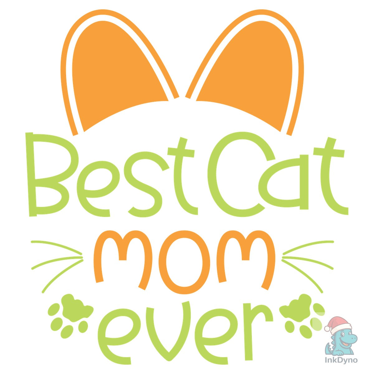 Best Cat Mom Ever T-shirt Design